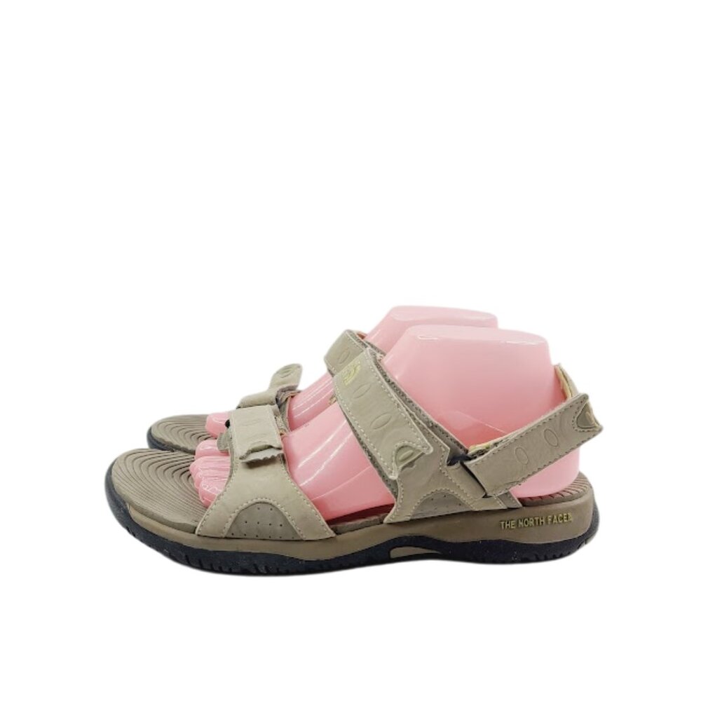 The‎ North Face Women's Tan Leather Double Strap Athletic Sandal Size 10